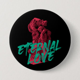 Vibrant, urban, trendy graphic design Eternal Love 7.5 Cm Round Badge