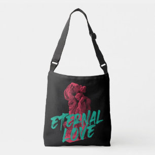 Vibrant, urban, trendy graphic design Eternal Love Crossbody Bag