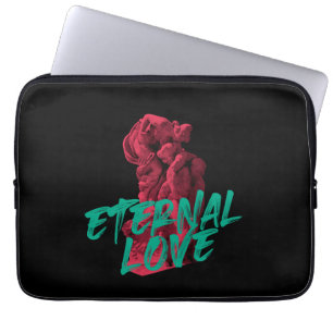 Vibrant, urban, trendy graphic design Eternal Love Laptop Sleeve