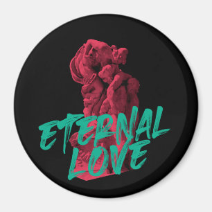 Vibrant, urban, trendy graphic design Eternal Love Magnet