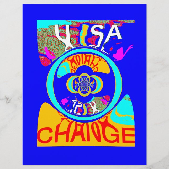 Vibrant USA Change: A Bold Statement (Front)