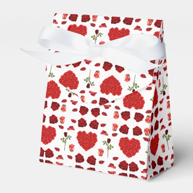 vibrant valentine heart  favour box (Front Side)