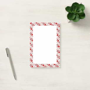 vibrant valentine heart post-it notes
