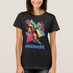 Vibrant Vancouver Snowboarding Adventure Design  T-Shirt