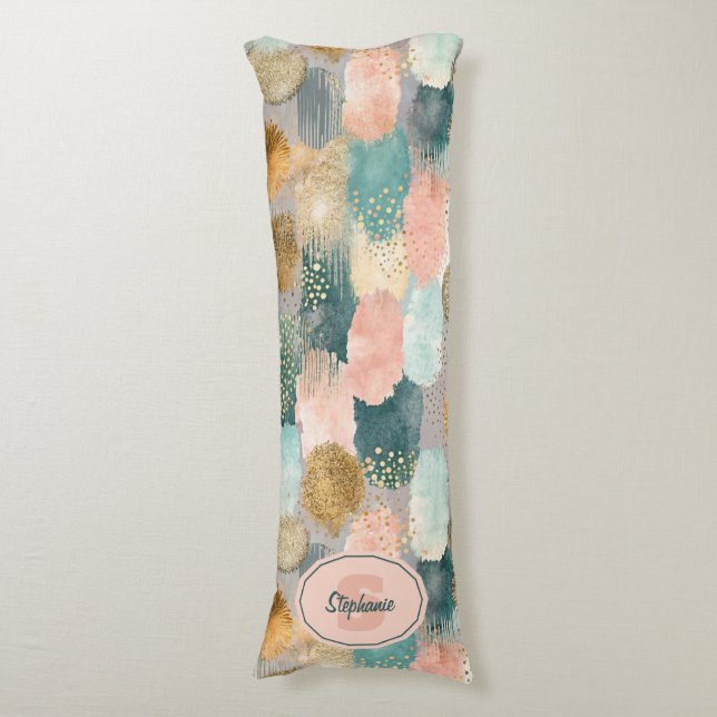 Vibrant Vertical Brushstroke Pattern (2) Body Cushion (Front Vertical)