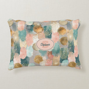 Vibrant Vertical Brushstroke Pattern (2) Decorative Cushion