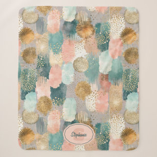 Vibrant Vertical Brushstroke Pattern (2) Sherpa Blanket