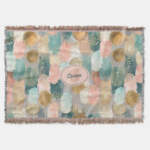 Vibrant Vertical Brushstroke Pattern (2) Throw Blanket