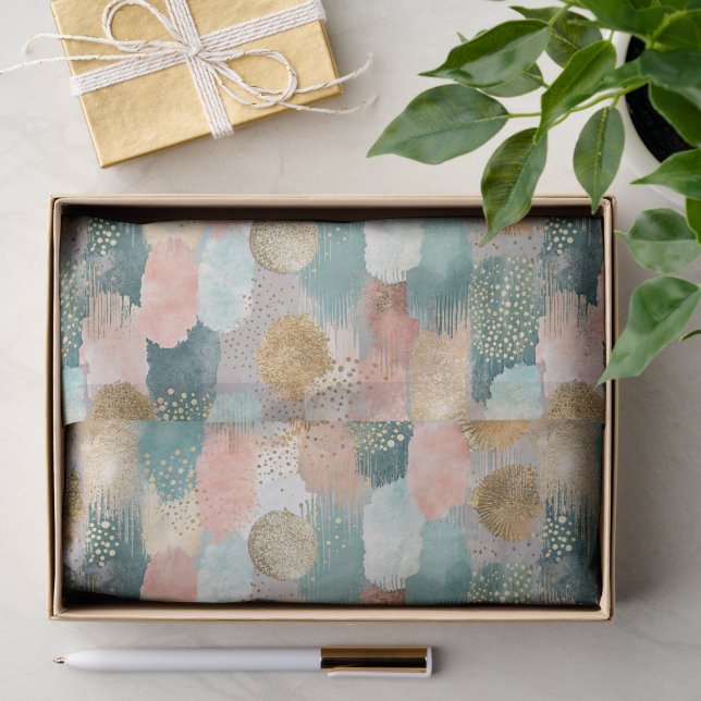 Vibrant Vertical Brushstroke Pattern (2) Tissue Paper (Gift)