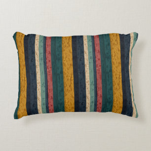 Vibrant Vertical Stripes Decorative Cushion