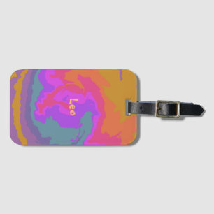 Vibrant Very Fun Cool Arty Vibe Colourful Luggage Tag