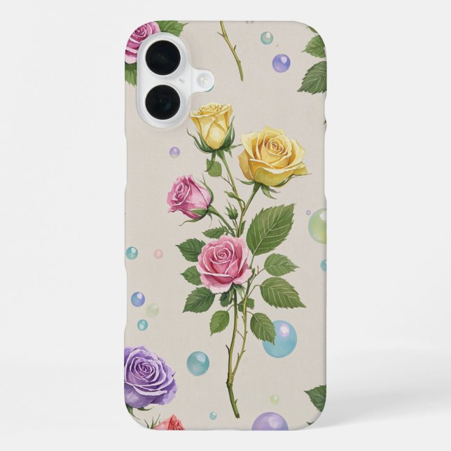 Vibrant Vibes: Bold & Beautiful iPhone Case (Back)