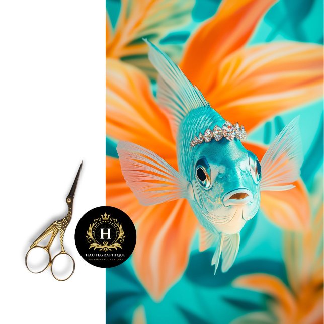 Vibrant Vintage Floral Fish Decoupage Tissue Paper (Creator Uploaded)