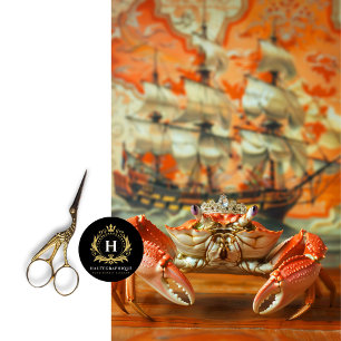 Vibrant Vintage Floral King Crab Decoupage Tissue Paper