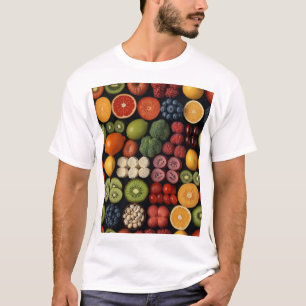 Vibrant Vitamin Mosaic: Nature's Nutritional Symp T-Shirt