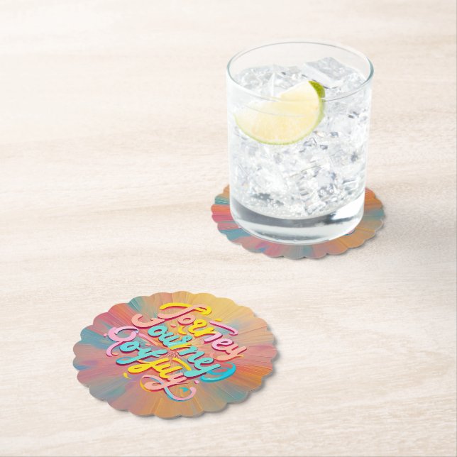 "Vibrant Voyage" Paper Coaster (Insitu)