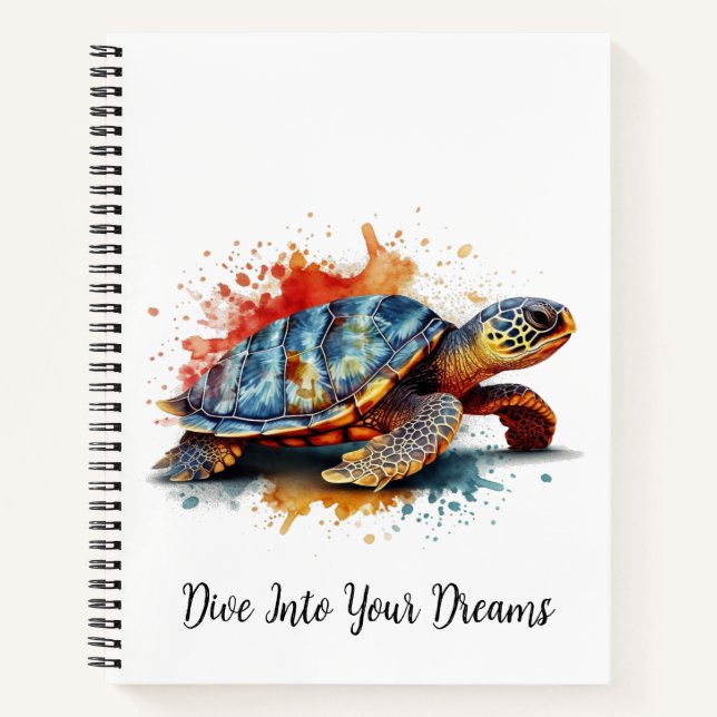 Vibrant Voyager, custom Notebook (Front)