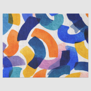 Vibrant Watercolor Abstract Modern Artistic Tissue Paper