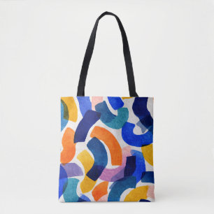 Vibrant Watercolor Abstract   Modern Artistic Tote Bag