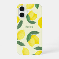 Vibrant Watercolor Yellow Lemons