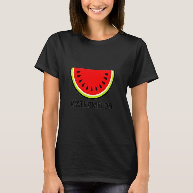 Vibrant Watermelon Design Fun and Bold T-Shirt (Front)