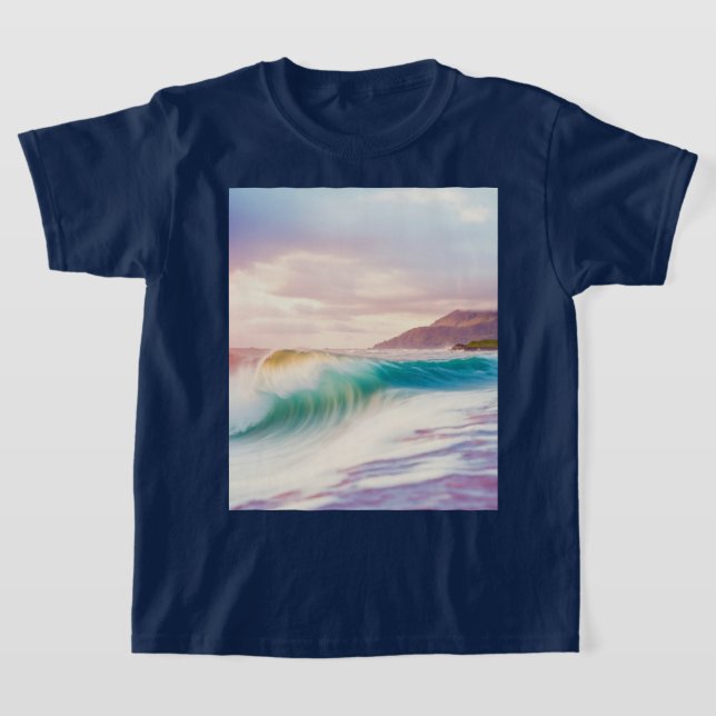 Vibrant Wave Crest Tee (Laydown)