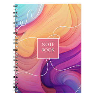 Vibrant Waves Notebook