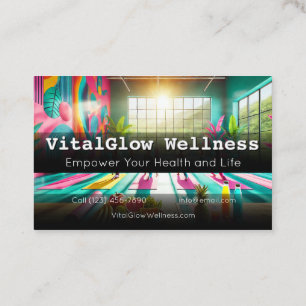 Vibrant Wellness Business Card Energise Your Brand