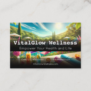 Vibrant Wellness Business Card Energise Your Brand