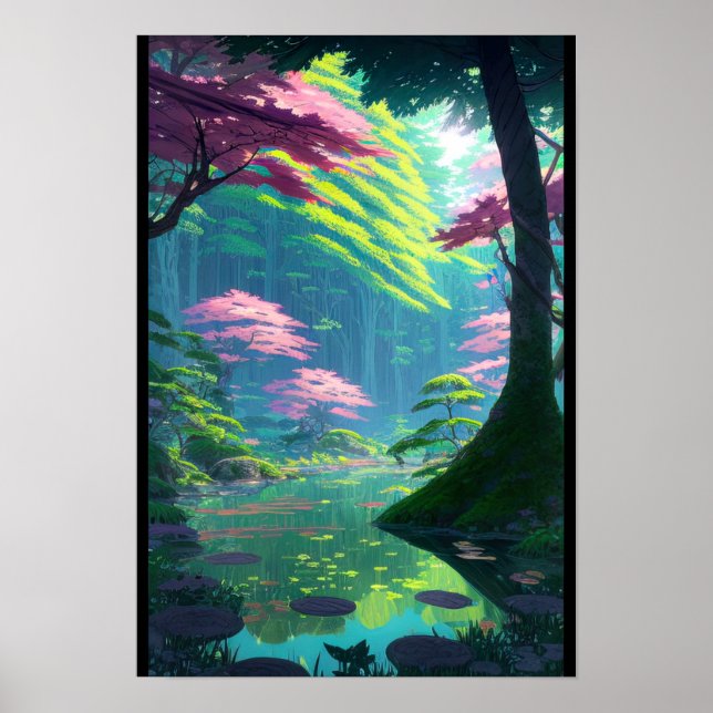 Vibrant Wetland Wonders Poster (Front)
