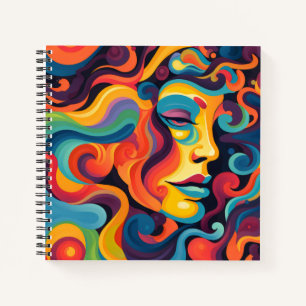 Vibrant Whirl of Emotions Notebook