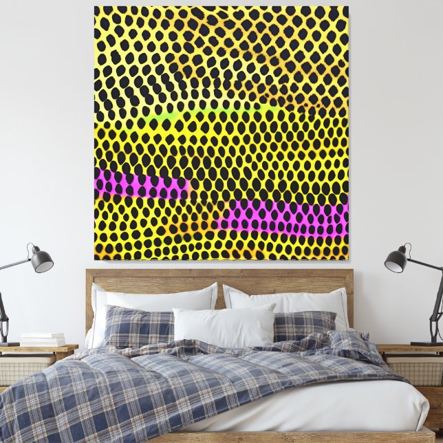 "Vibrant Wilderness" Colourful Abstract Print (Insitu(Bedroom))