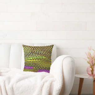 "Vibrant Wilderness" Colourful Abstract Print Cushion