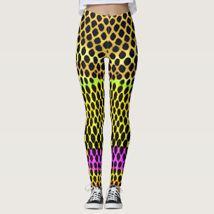 "Vibrant Wilderness" Colourful Abstract Print Leggings