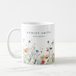 Vibrant Wildflower Business Coffee Mug