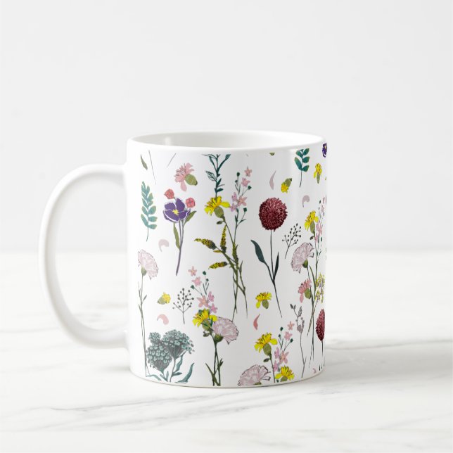 Vibrant Wildflower  Coffee Mug (Left)