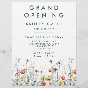 Vibrant Wildflower Flyer