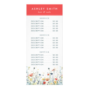 Vibrant Wildflower Rack Card