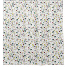 Vibrant Wildflower Shower Curtain