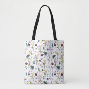 Vibrant Wildflower  Tote Bag