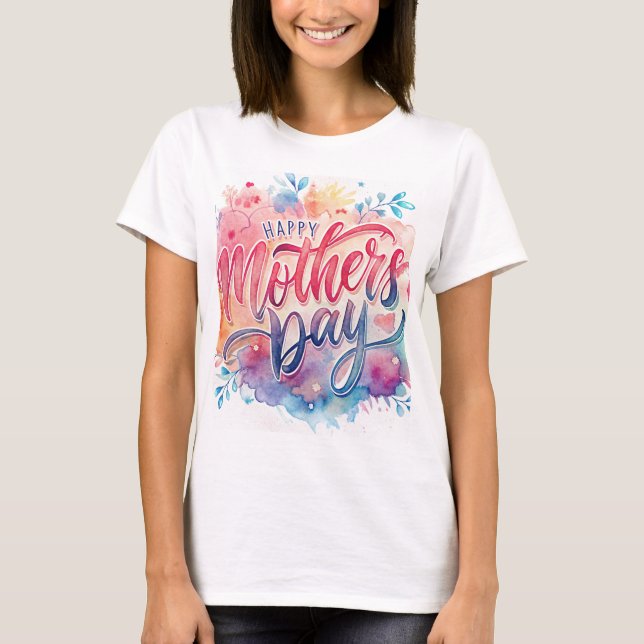 Vibrant Wishes for Mum T-Shirt (Front)