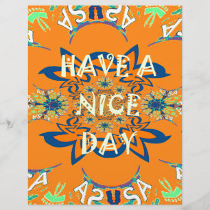 Vibrant Wishes: Have a Nice Day Art Print Design