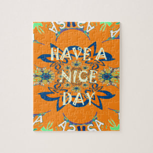 Vibrant Wishes: Have a Nice Day Art Print Design Jigsaw Puzzle