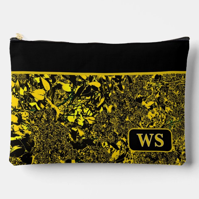 Vibrant Yellow Cosmetic Pouch (Front)