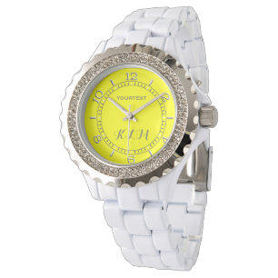 Vibrant Yellow Fluo Delight Ready Monogram Watch