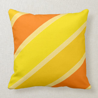 Vibrant Yellow Orange Shades Radiant Design Cushion
