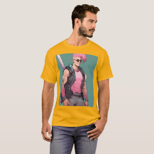 Vibrant Yellow& Pink T-Shirt Bold and Bright Style