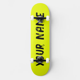 Vibrant Yellow Skateboard