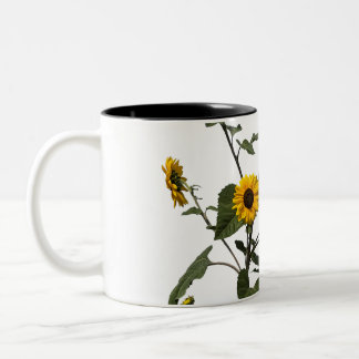 Vibrant Yellow Sunflower Two-Tone Coffee Mug