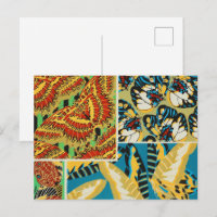 Vibrant Yellow & Teal Art Deco Butterfly Art
